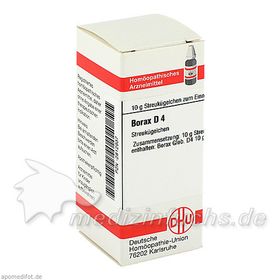 BORAX D 4, 10 G – PZN 2812937 из Германии