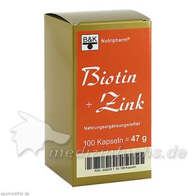 Biotin + Zink, 100 ST – PZN 3082257 из Германии