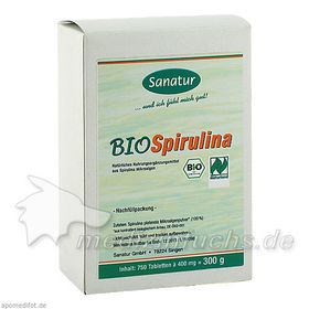 BioSpirulina Mikroalgen-Tabletten 400mg Nachfüll P, 750 ST – PZN 3429689 из Германии