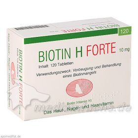 BIOTIN H FORTE, 120 ST – PZN 573345 из Германии