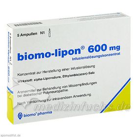 BIOMO LIPON 600mg, 5 ST – PZN 6897617 из Германии
